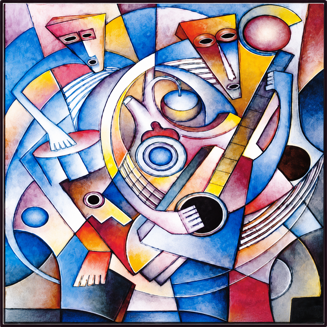 Official Jazz Network Foundation painting by Turgo Bastien Official Jazz Network Foundation painting by Turgo Bastien