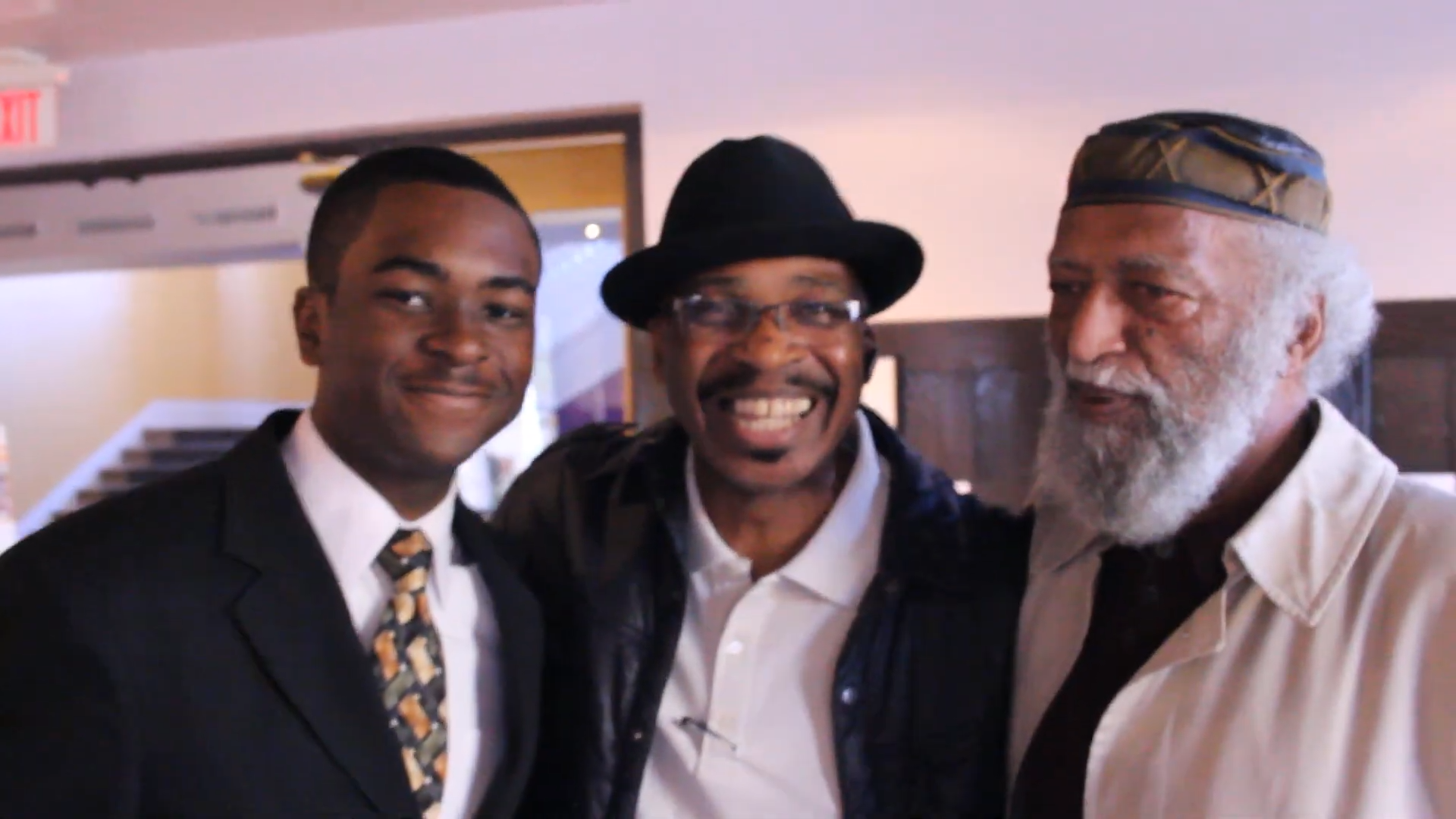 Stephen Grady, Bill Foster, and Stephen Grady’s father together at a Jazz-Off Detroit gathering